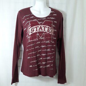 Mississippi State University Long Sleeve Tee - Ladies Size Small